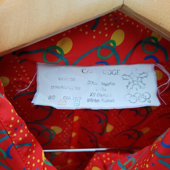 RARE 1988 VINTAGE XV Calgary Olympic Winter Games Blouse + Skirt Set CAMBRIDGE - Picture 3 of 10